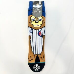 Stance Blue and White Cubs Mascot Socks